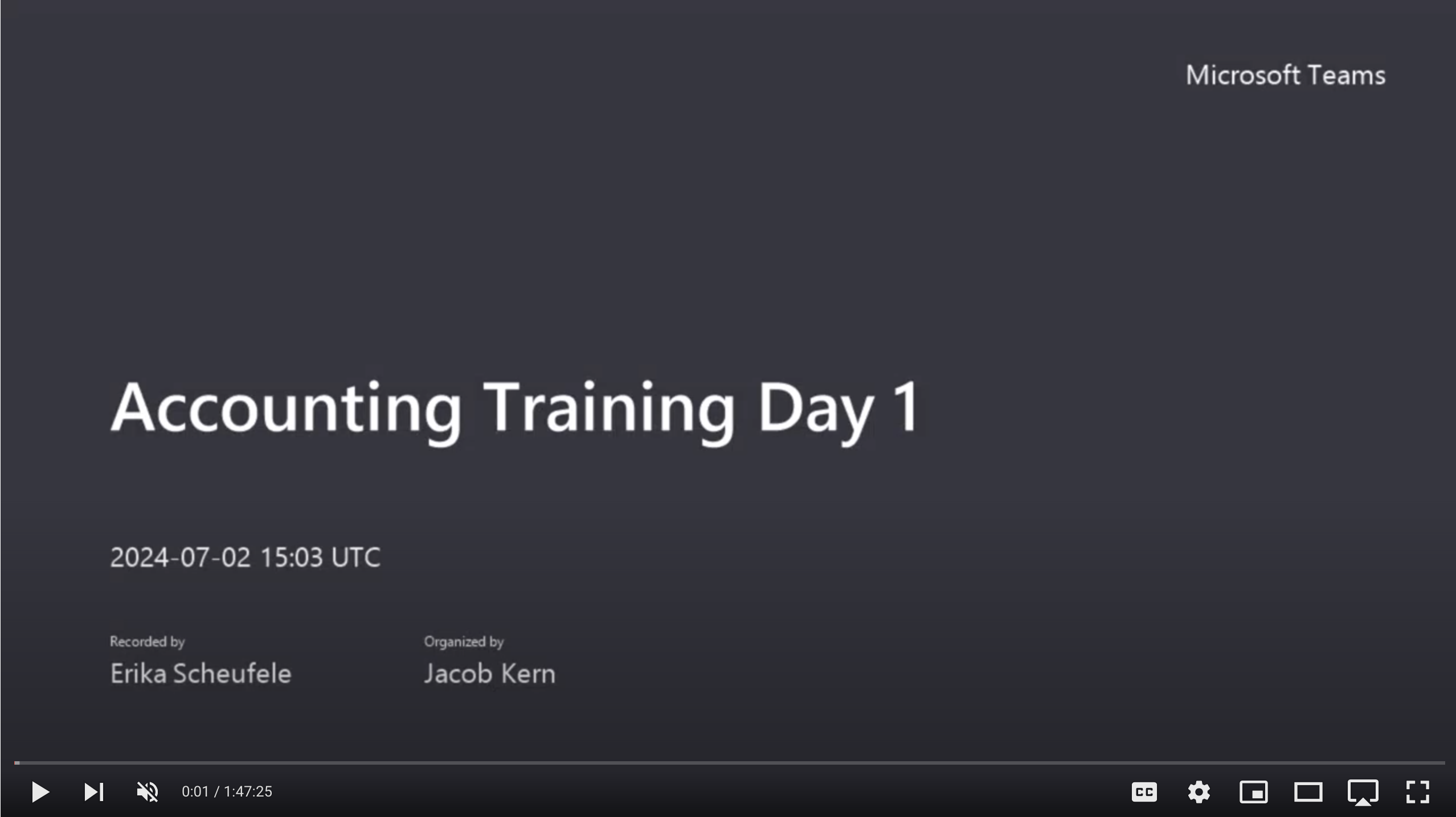 Accounting Training Day 1 for Managers